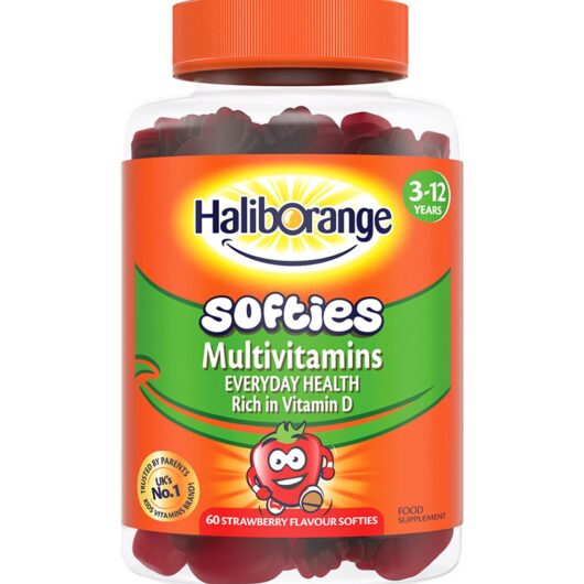 Haliborange 3-12 Years Multivitamins Everyday Health - 60 Strawberry Flavour Softies
