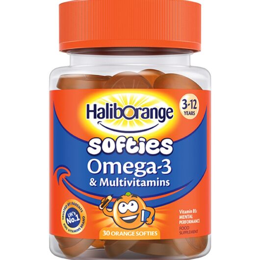 Haliborange 3-12 Years Omega-3 & Multivitamins - 30 Orange Softies