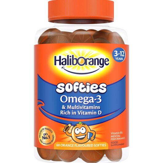 Haliborange 3-12 Years Omega-3 & Multivitamins - 60 Orange Softies