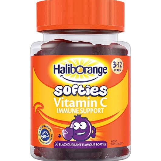 Haliborange 3-12 Years Vitamin C Immune Support - 30 Blackcurrant Flavour Softies