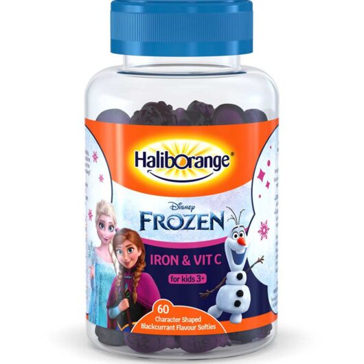 Haliborange Disney Frozen Iron & Vit C, 60 Blackcurrant Flavour Softies