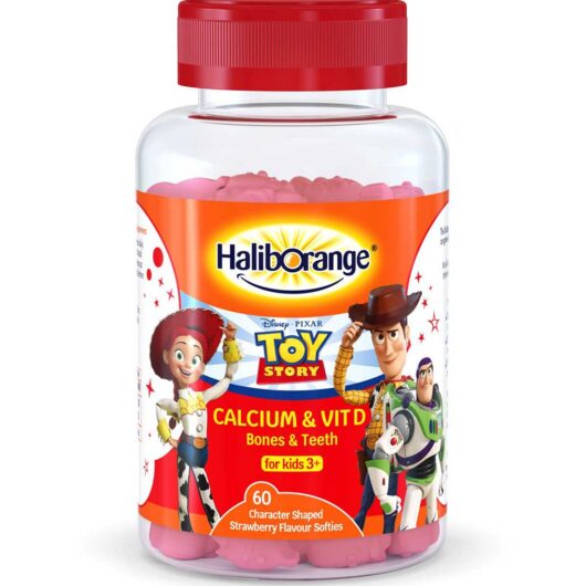 Haliborange Disney Toy Story Calcium & Vit D, 60 Strawberry Flavour Softies