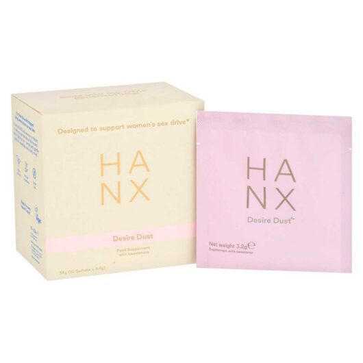 Hanx Vegan Desire Dust Supplement For Women's Libido Sachets 10S