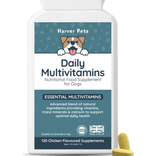 Harver Pets Daily Multivitamin Supplement For Dogs Chicken Flavoured 120 Tablets