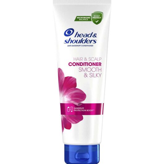 Head & Shoulders Smooth & Silky Anti-Dandruff Scalp Hair Conditioner, Dandruff Protection Boost, 275ml