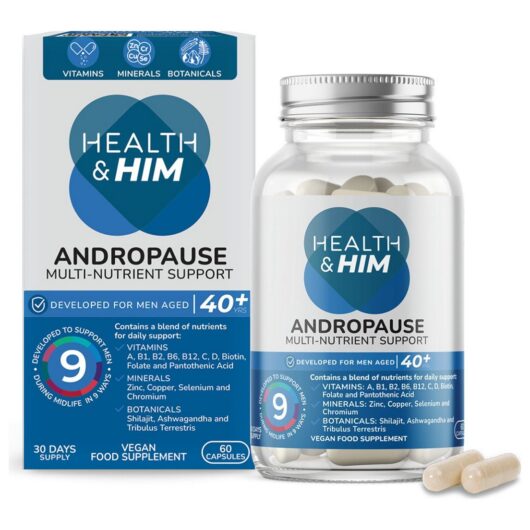 Health & Her Health & Him Andropause 40+ Testosterone Support 60 Capsules