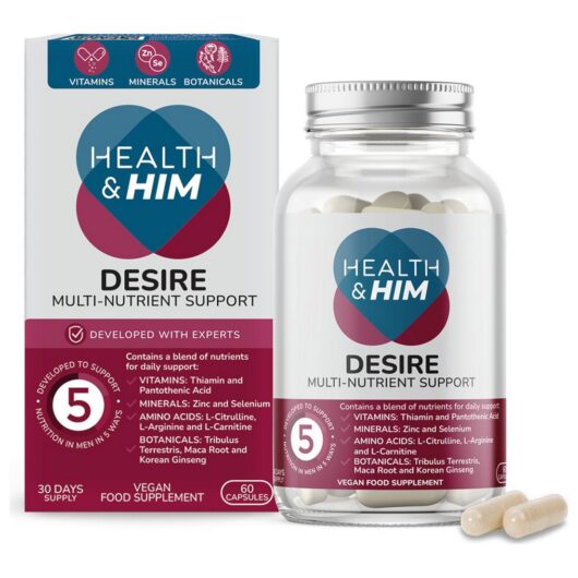 Health & Her Health & Him Desire Multi-Nutrient Support Supplement 60 Capsules