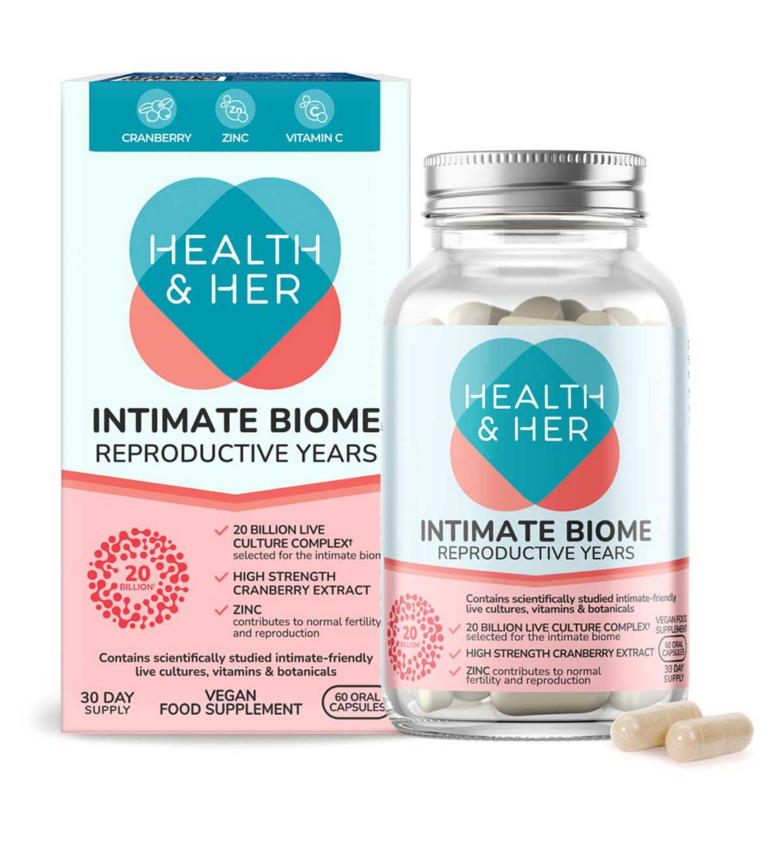 Health & Her Intimate Biome Reproductive Years 60 Supplements