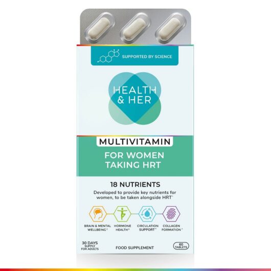 Health & Her Multivitamin For Women Taking Hormone Replacement Therapy (Hrt) - 60 Tablets