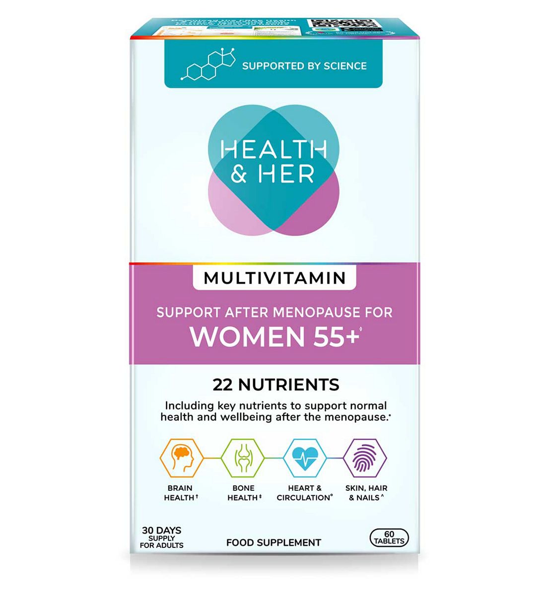 Health & Her Women 55+ Multivitamin Support - 60S