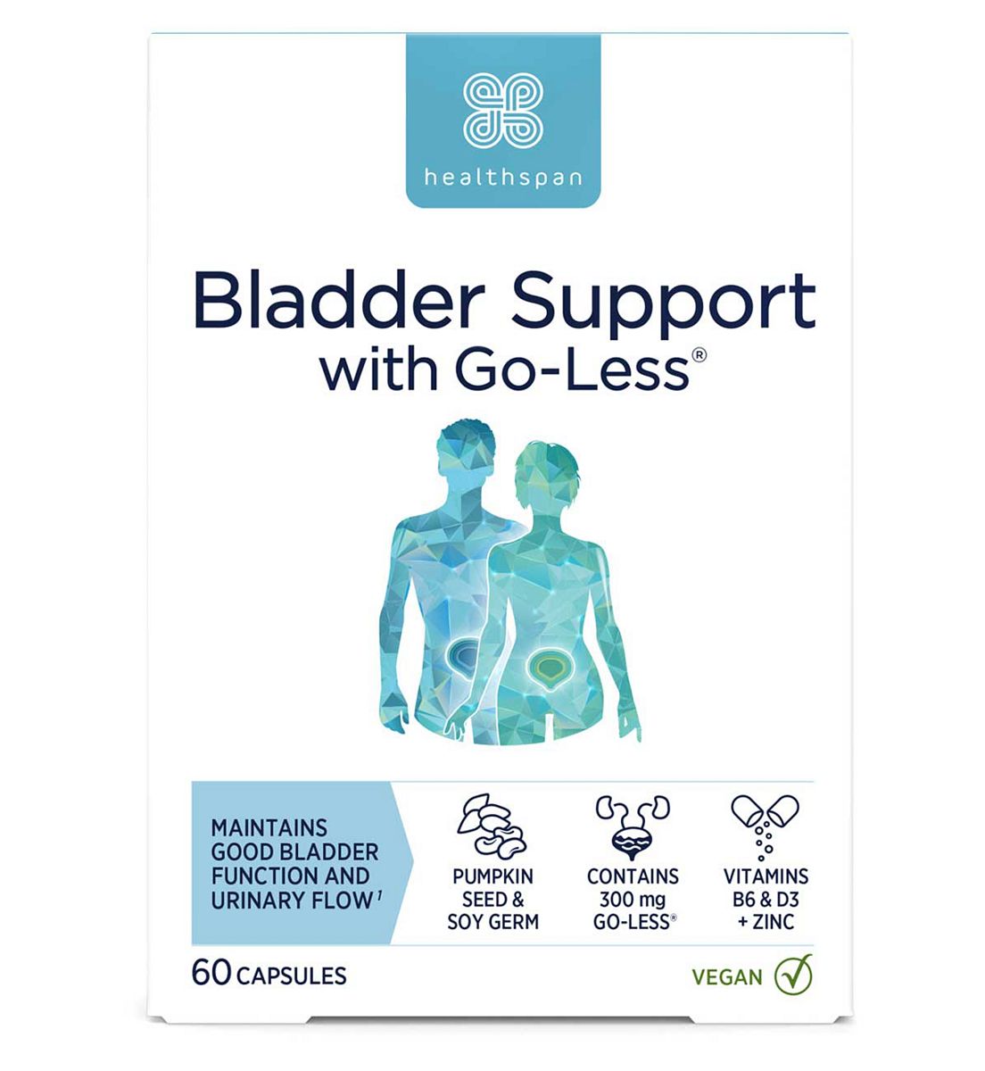Healthspan Bladder Support Supplements, 60 Capsules