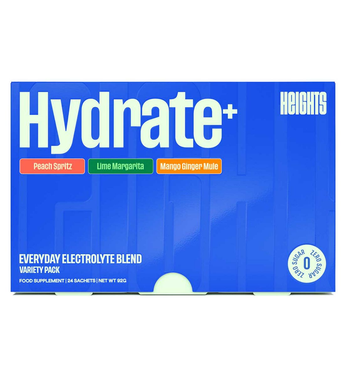 Heights Hydrate+ Variety Pack Electrolyte Powder 24 Sachets