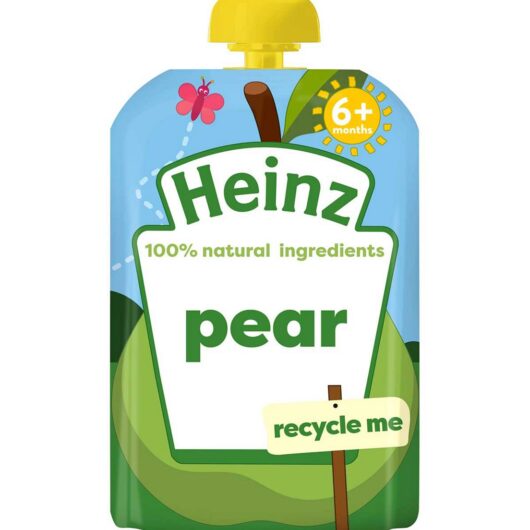 Heinz Baby Fruit Pouch Pear 6+ Mnth 100g