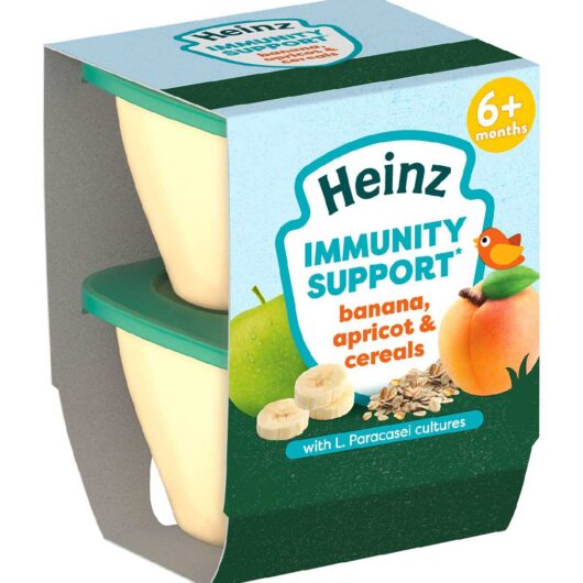 Heinz Banana Apricot & Cereal Immunity Support Pot 100G 2S