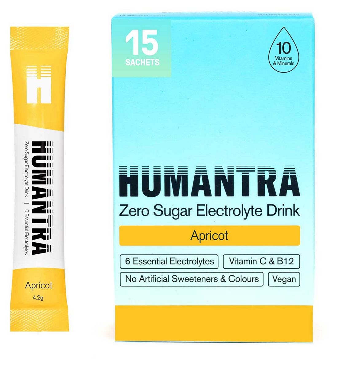 Humantra Apricot Electrolyte Powder 15 X 4.2G Sachets