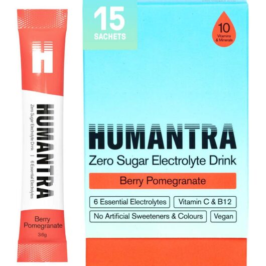 Humantra Berry Pomegranate Electrolyte Powder 15 X 3.6G Sachets