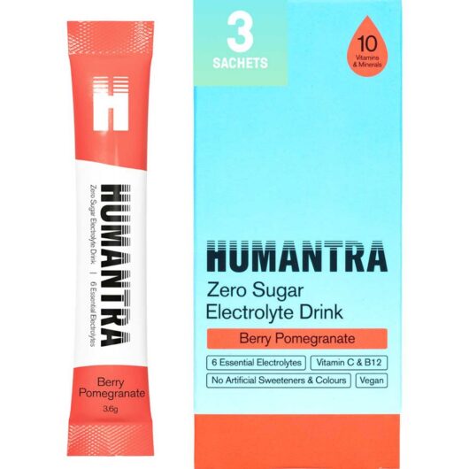 Humantra Berry Pomegranate Electrolyte Powder 3 X 3.6G Sachets