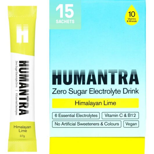 Humantra Himalayan Lime Electrolyte Powder 15 X 3.7G Sachets