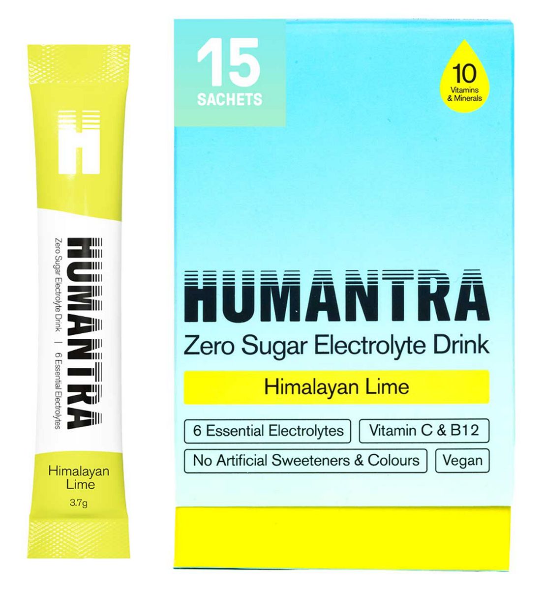 Humantra Himalayan Lime Electrolyte Powder 15 X 3.7G Sachets