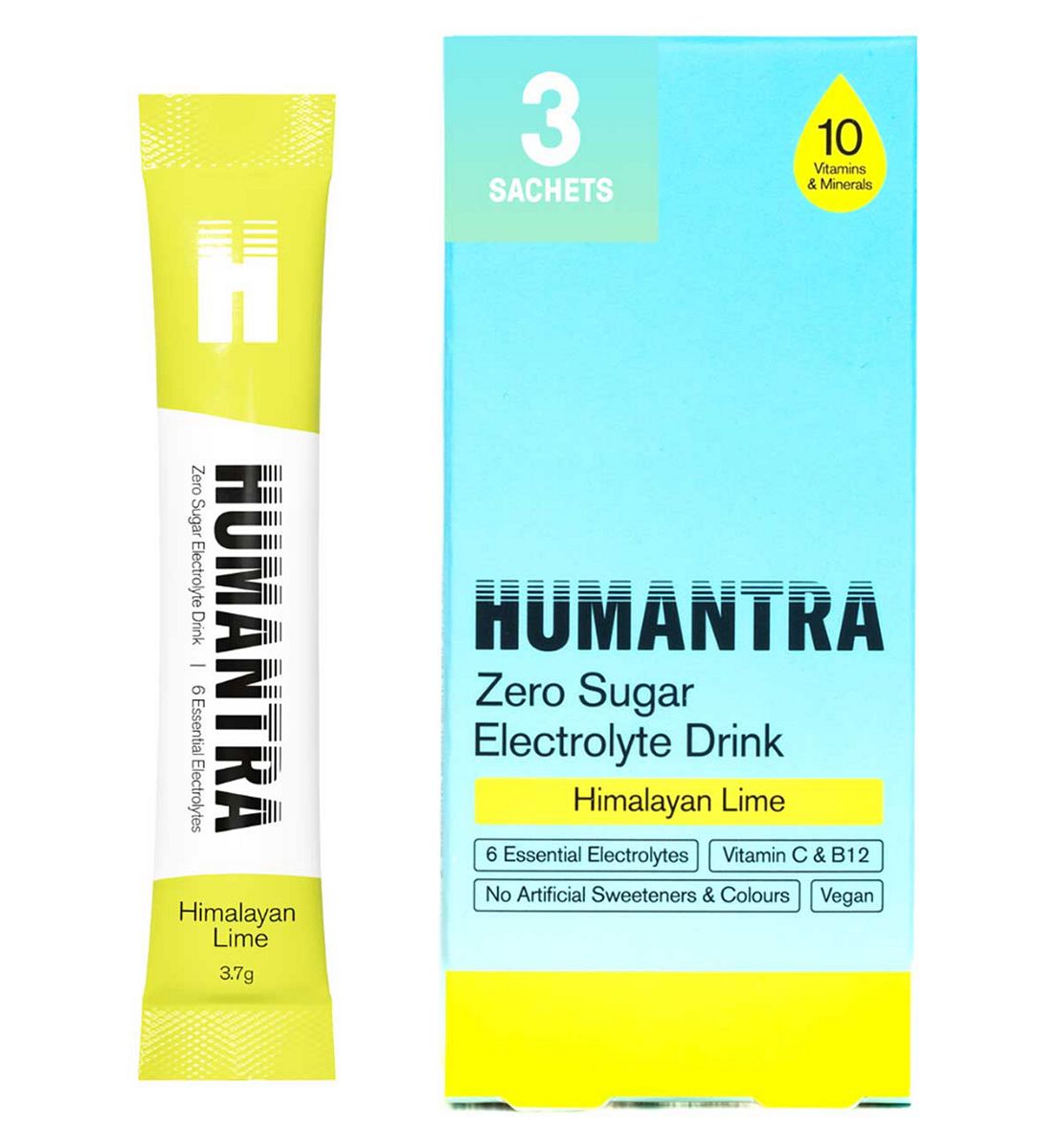 Humantra Himalayan Lime Electrolyte Powder 3 X 3.7G Sachets