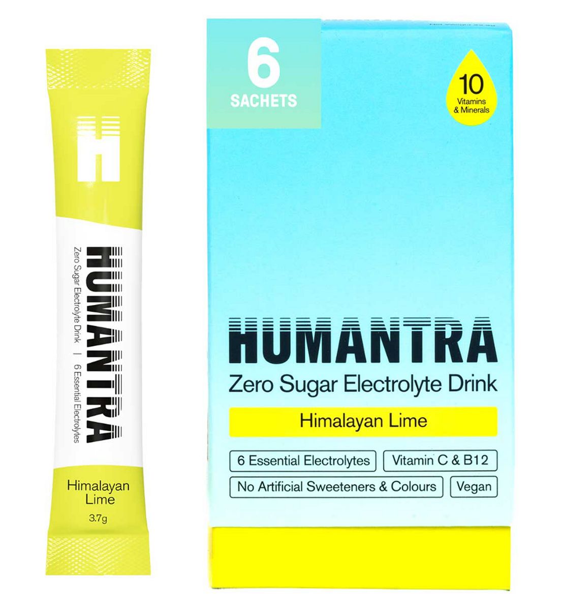 Humantra Himalayan Lime Electrolyte Powder 6 X 3.7G Sachets