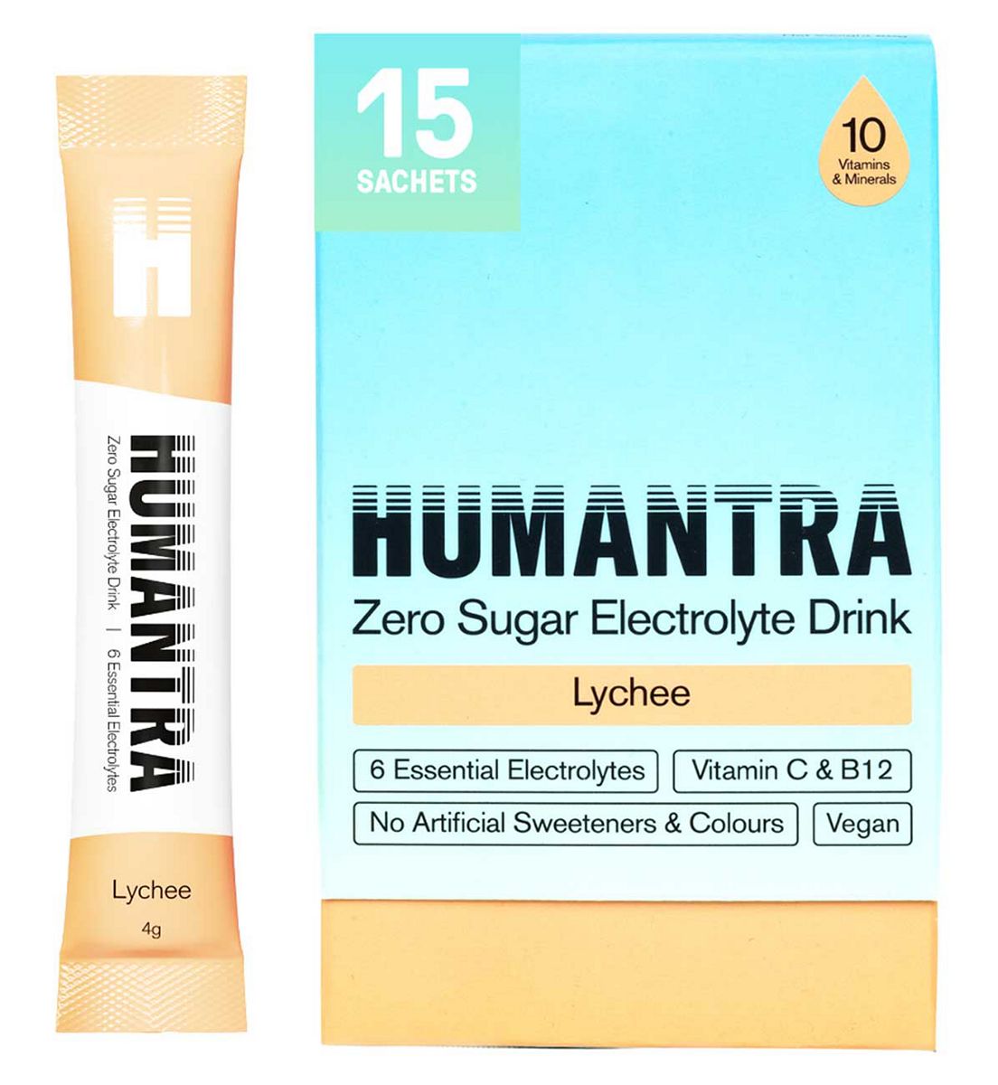 Humantra Lychee Electrolyte Powder 15 X 4G Sachets