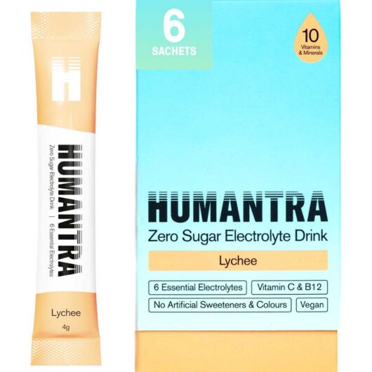 Humantra Lychee Electrolyte Powder 6 X 4G Sachets