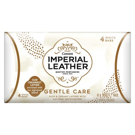 Imperial Leather Gentle Care Beauty Bar Soap 4 X 90g