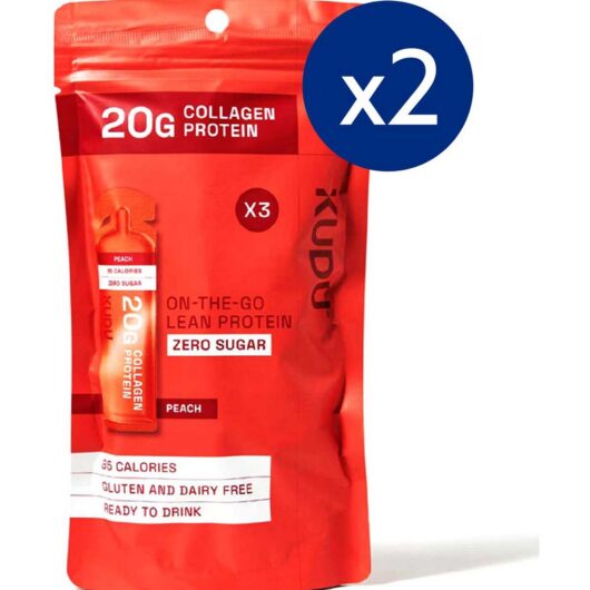 Kudu Collagen Peach 63G 3S X2 Bundle
