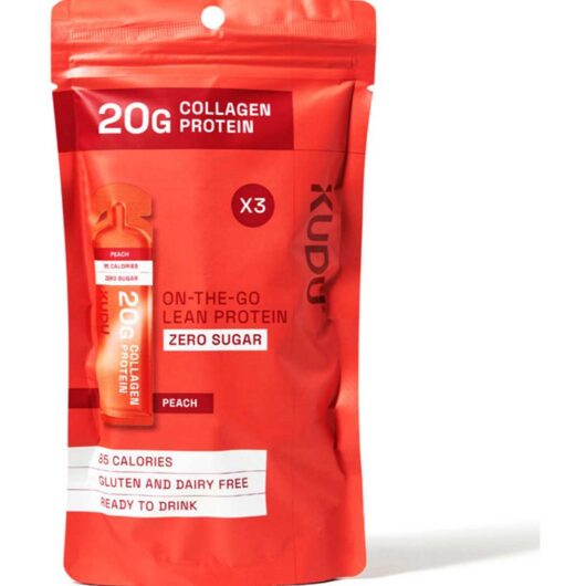 Kudu Collagen Protein Sachet Peach Flavour 63G 3S