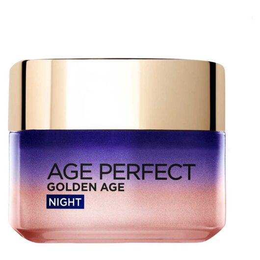 L'Oreal Paris Age Perfect Golden Night Cream For 50+ Renew Skin Barrier Overnight Peony Native Cells, Calcium Vitamin B3 50ml