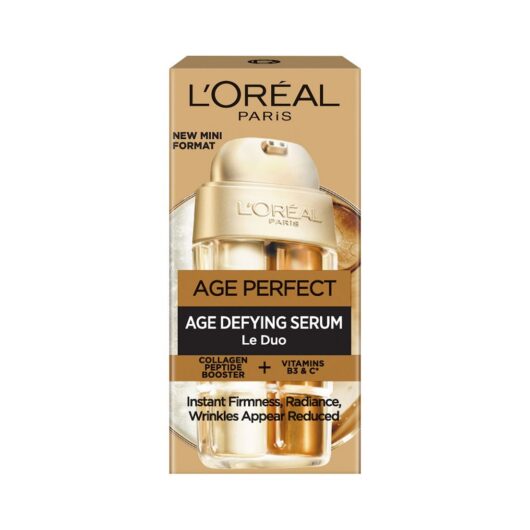 L'Oreal Paris Age Perfect Le Duo Defying Serum, Collagen Peptide Booster + Vitamin B3 & C* 15ml