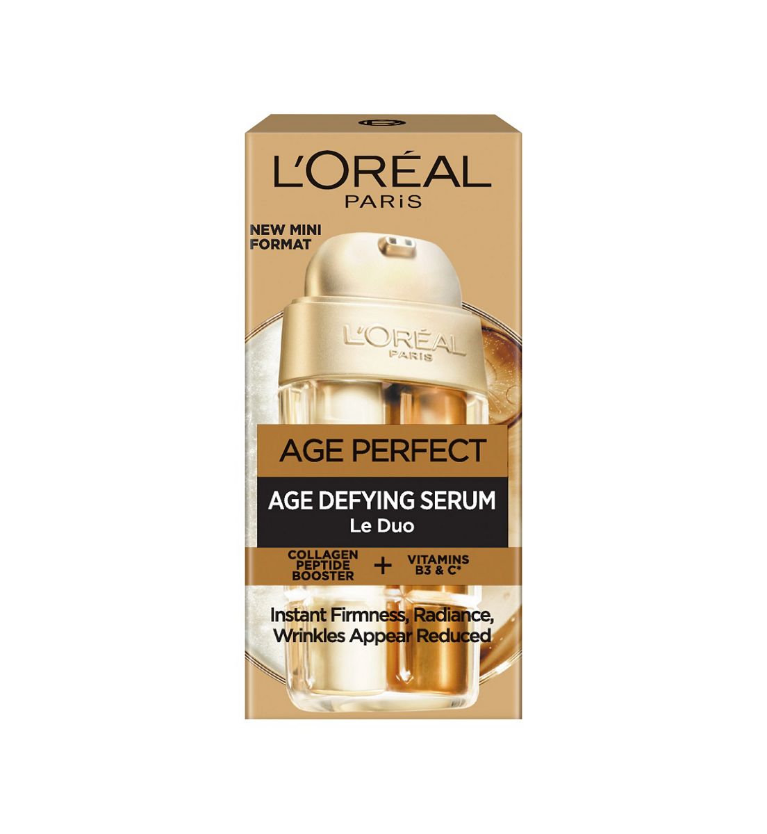 L'Oreal Paris Age Perfect Le Duo Defying Serum, Collagen Peptide Booster + Vitamin B3 & C* 15ml