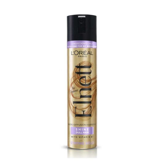 L'Oreal Paris Elnett Hairspray, Shine For Dull Hair - Strong Hold 75ml