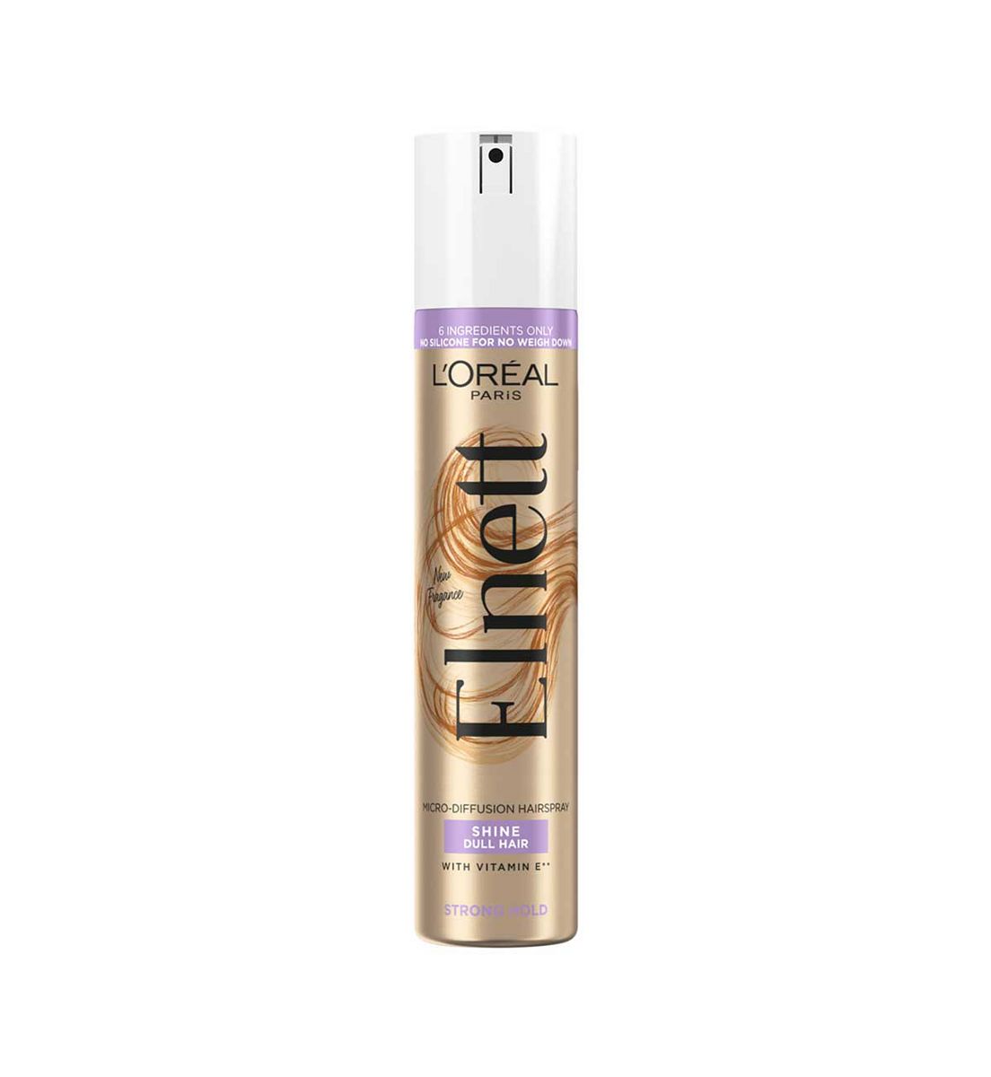 L'Oreal Paris Elnett Hairspray, Shine For Dull Hair - Strong Hold200 ml, 200ml