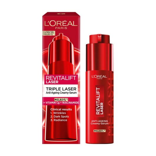 L'Oreal Paris Revitalift Triple Laser Anti Ageing Creamy Serum Melasyl Vit C Niacinamide 50ml