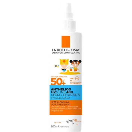 La Roche-Posay Anthelios Uvmune 400 Dermo-Pediatrics Invisible Spray Spf50+200 ml, 200ml