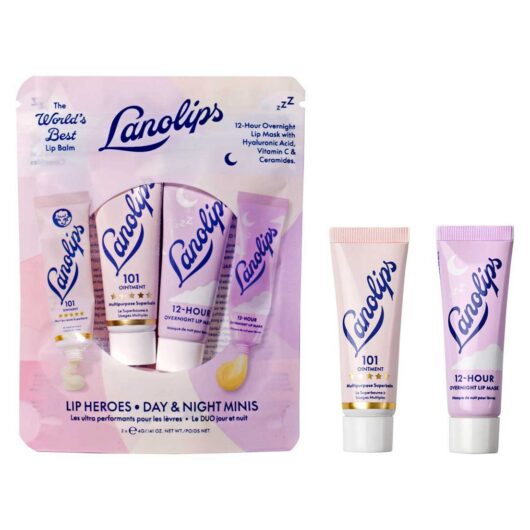 Lanolips Lip Heroes Day And Night Minis 4G Set