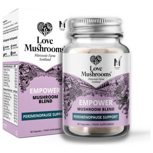 Love Mushrooms Empower Perimenopause Support With Mushrooms Herbs Vitamins Minerals 60 Capsules