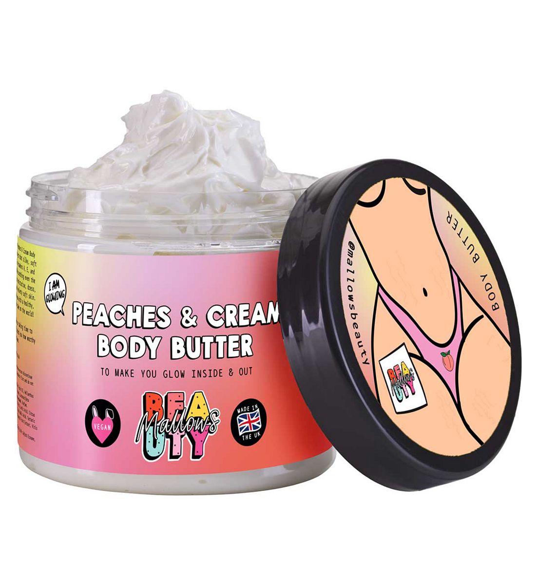 Mallows Beauty Peachy Shea Body Butter 180ml