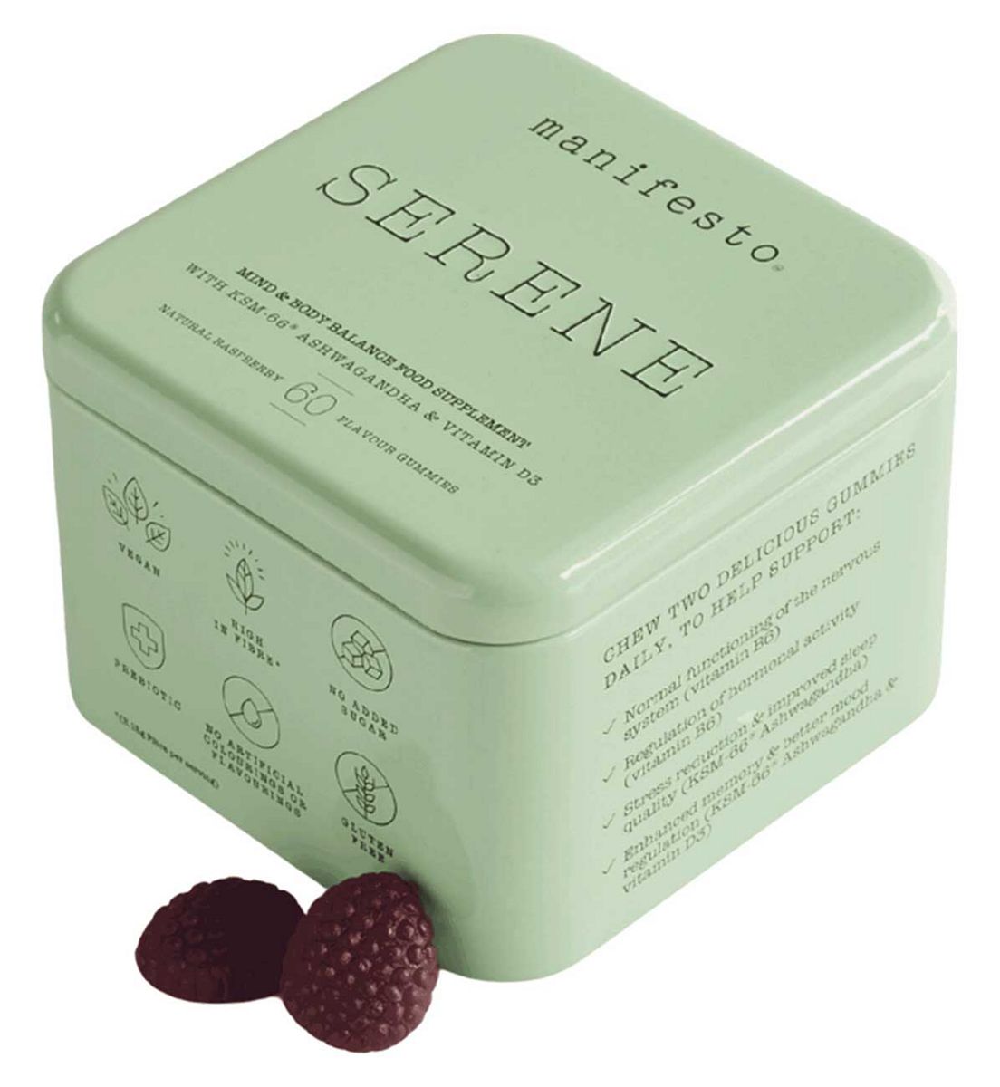 Manifesto Serene Gummies For Hormonal & Mood Regulation 60