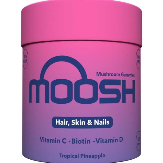 Moosh Mushroom Gummies Hair, Skin & Nails (Tropical Pineapple) 60