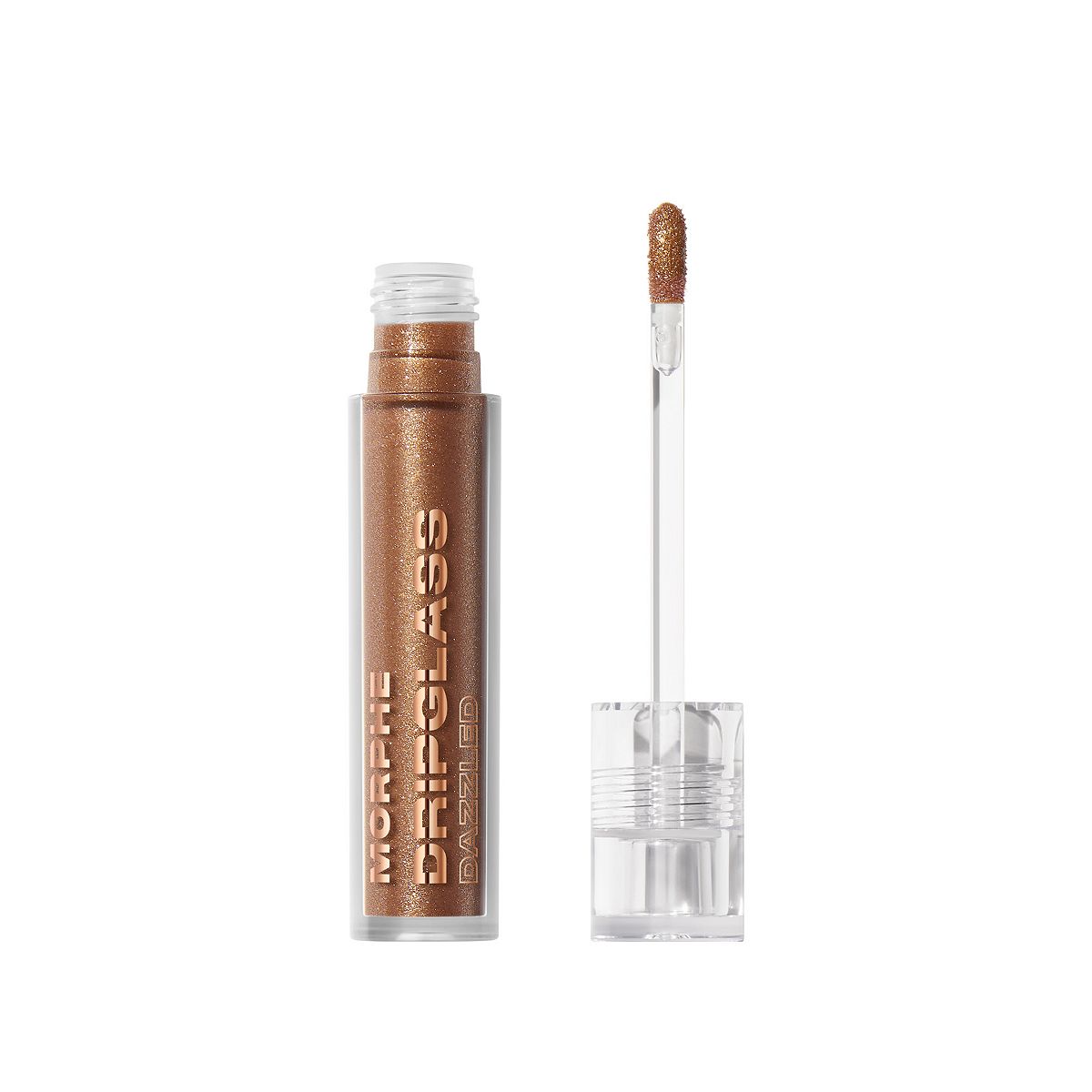 Morphe Dripglass Dazzled High Shimmer Lip Gloss Cognac Diamond 3.8ml