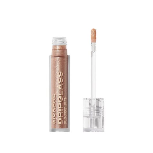 Morphe Dripglass Dazzled High Shimmer Lip Gloss Pink Sapphire 3.8Ml in Champagne Pearl