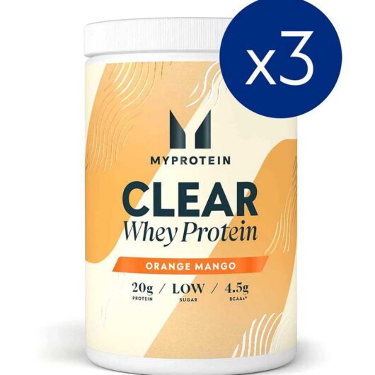 Myprotein Clear Whey Protein, Orange & Mango 3 X 261g