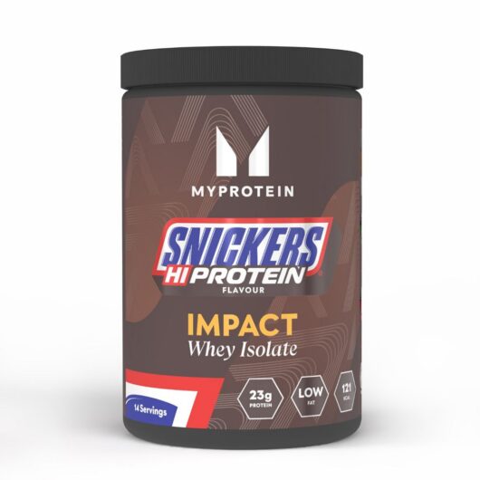 Myprotein Impact Whey Isolate, Snickers, 525g