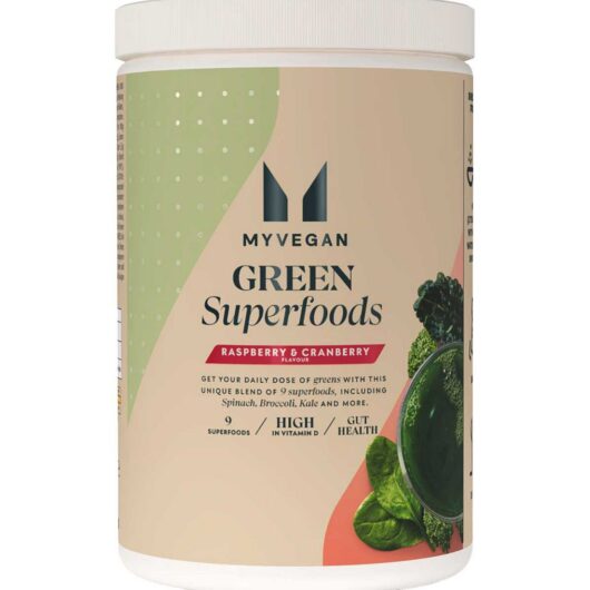 Myprotein Myvegan Green Superfoods Raspberry And Cranberry 350g