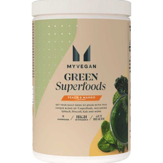 Myprotein Myvitamins Green Superfoods Blend Peach And Mango 350g