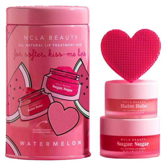 NCLA Beauty Ncla Watermelon Lip Care 2 Pcs Set - 5Ml Balm + Scrub
