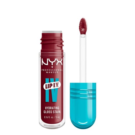 NYX Professional Makeup Lip Iv Hydrating Gloss Stain, Gloss, Mocha Me Wet, 5ml